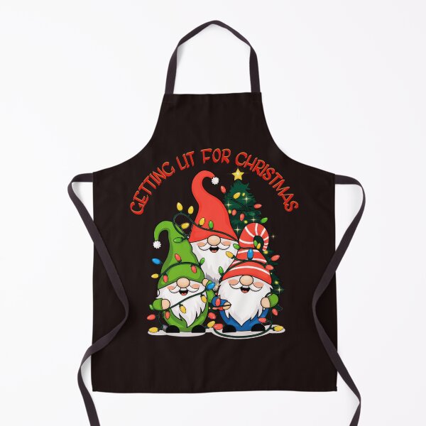 Item preview, Getting Lit For Christmas: Festive Gnome Trio Decked In Holiday Lights designed and sold by elynne9.