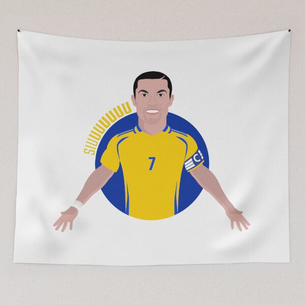 Item preview, CR7 Al Nassr football celebration siuuuu designed and sold by vectorlove.