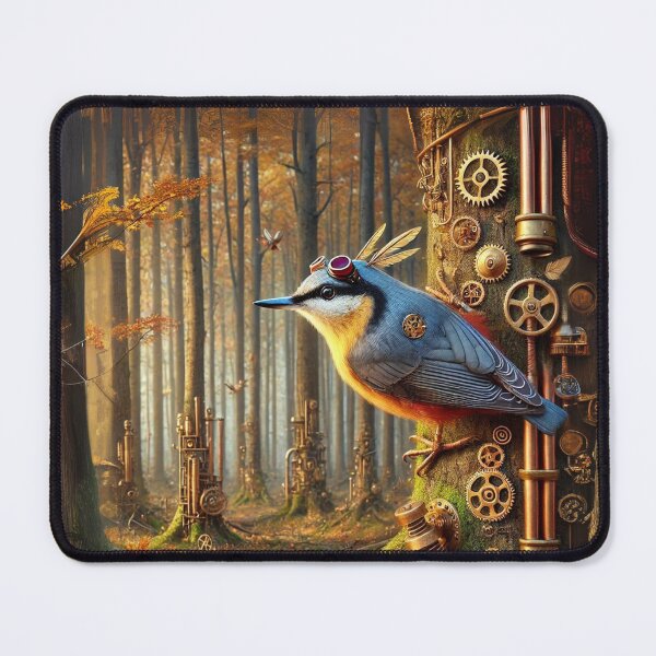 Item preview, Steampunk Eurasian Nuthatch designed and sold by Sillytoe.