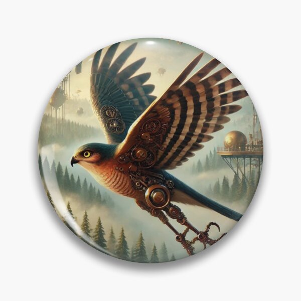 Item preview, Steampunk Eurasian Sparrowhawk designed and sold by Sillytoe.