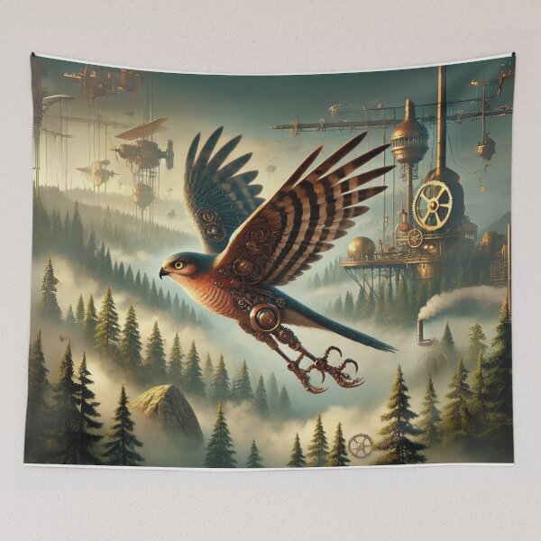 Item preview, Steampunk Eurasian Sparrowhawk designed and sold by Sillytoe.