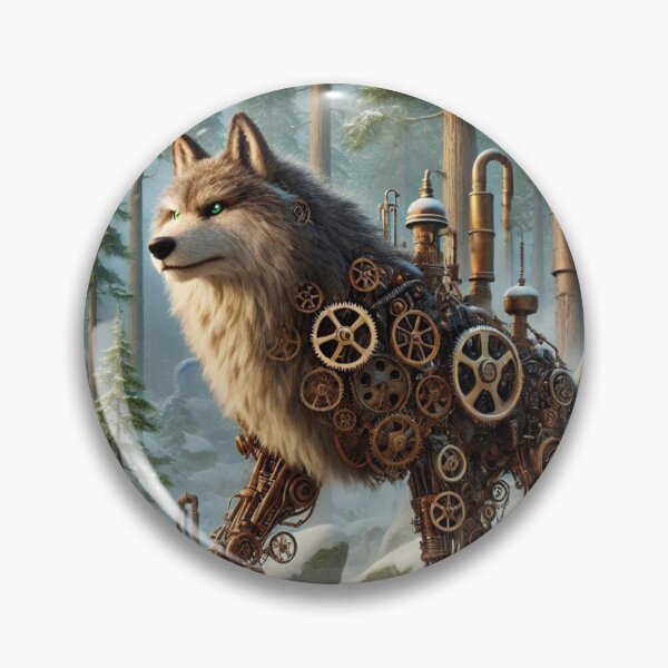 Item preview, Steampunk Eurasian Wolf designed and sold by Sillytoe.