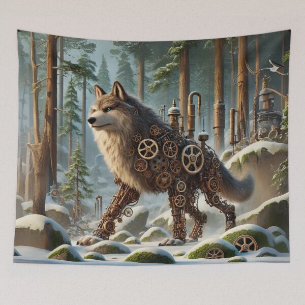 Item preview, Steampunk Eurasian Wolf designed and sold by Sillytoe.