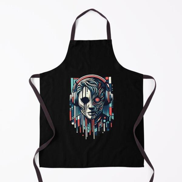 Item preview, Sleek Minimalist Horror Gamer Art - Resumen con acentos de color audaces designed and sold by Mechanical-Artt.