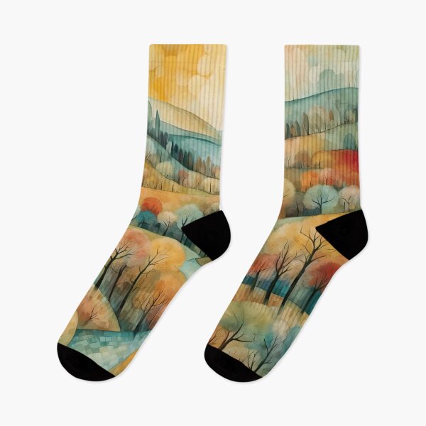 Item preview, FALL COLORS OF NEW ENGLAND MINIMALIST PAINTING designed and sold by INNERHARMONY2.