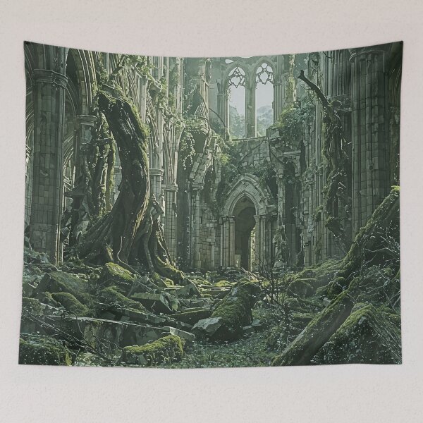 Item preview, Verdant Cathedral: Nature Reclaims the Forgotten designed and sold by oanaunciuleanu.