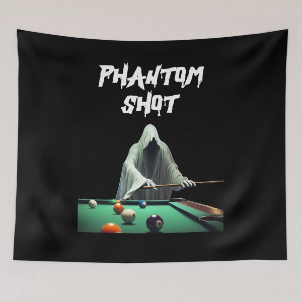 Item preview, Phantom Shot - Ghost Shooting Pool - Halloween Humor designed and sold by signshirtz.