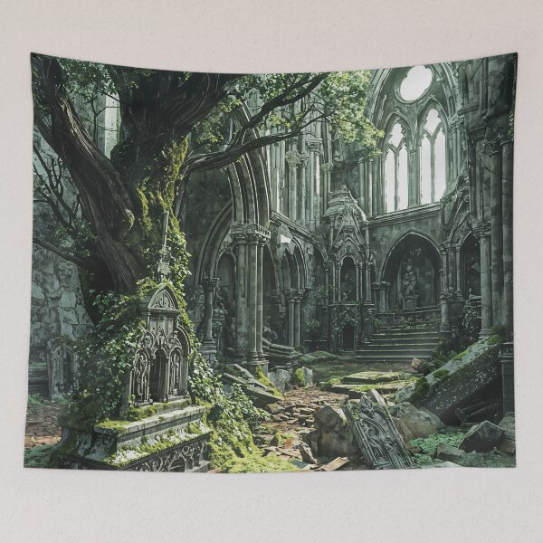Item preview, Verdant Cathedral: Nature Reclaims the Forgotten designed and sold by oanaunciuleanu.