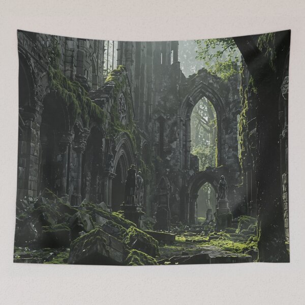 Item preview, Verdant Cathedral: Nature Reclaims the Forgotten designed and sold by oanaunciuleanu.