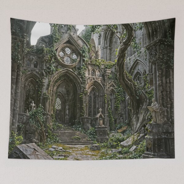 Item preview, Verdant Cathedral: Nature Reclaims the Forgotten designed and sold by oanaunciuleanu.