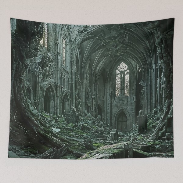 Item preview, Verdant Cathedral: Nature Reclaims the Forgotten designed and sold by oanaunciuleanu.