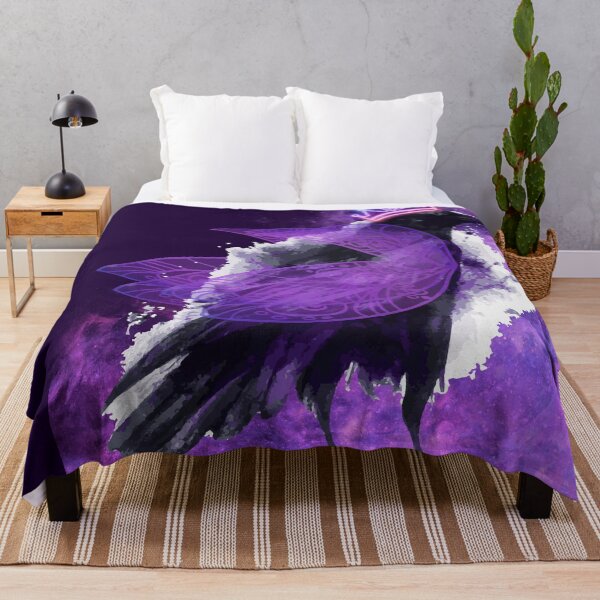 Item preview, Purple Queen Raven / Crow with Fairy Wings designed and sold by boojun.