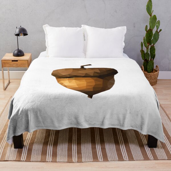 Item preview, Low Poly Acorn – Geometric Nature-Inspired Art designed and sold by OrangePoly.