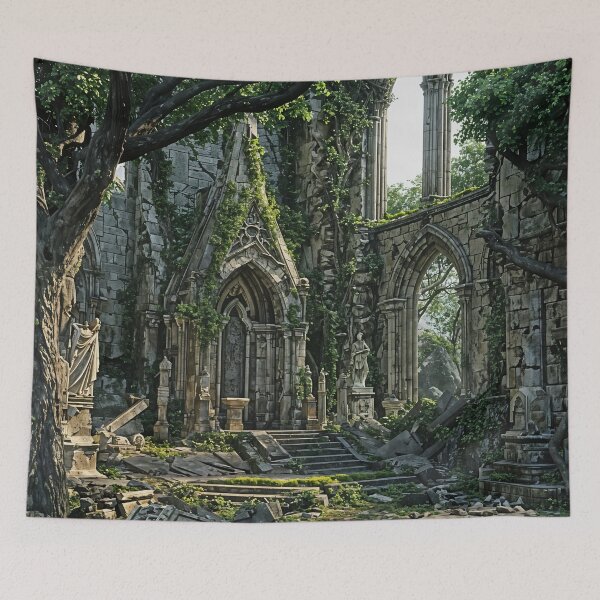 Item preview, Verdant Cathedral: Nature Reclaims the Forgotten designed and sold by oanaunciuleanu.