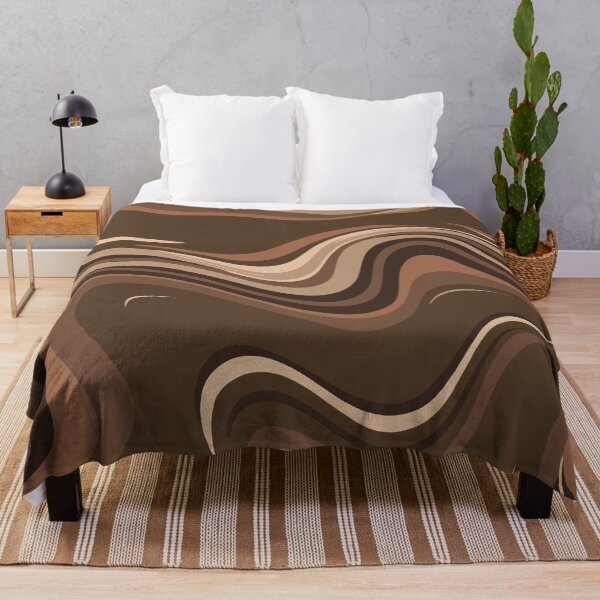 Item preview, Cozy Brown Swirls Design Like Hot Chocolate Liquid Swirls Abstract designed and sold by Beachy.