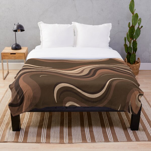 Item preview, Cozy Brown Swirls Design Like Hot Chocolate Liquid Swirls Abstract designed and sold by Beachy.