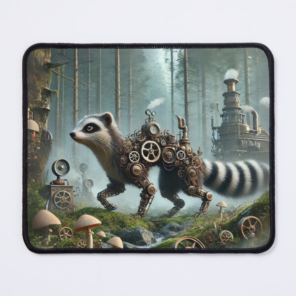 Item preview, Steampunk European Polecat designed and sold by Sillytoe.