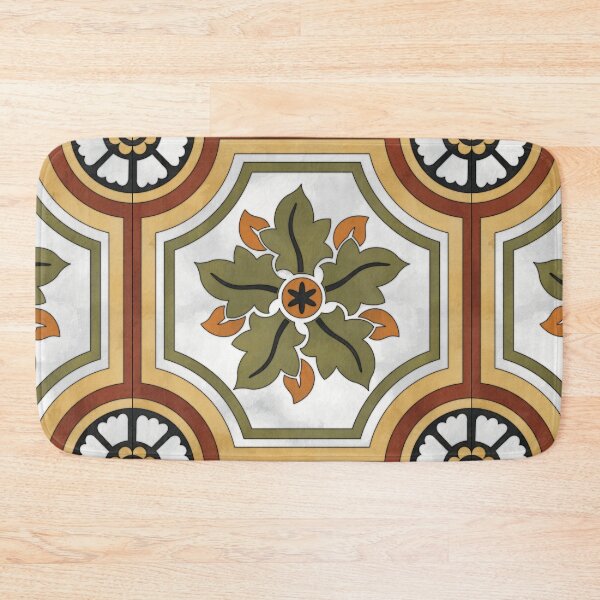 Item preview, Oak Floral Tile Reproduction designed and sold by MadeByGeeClowes.