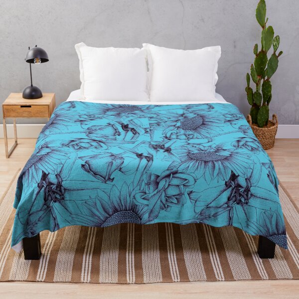 Item preview, Blue Floral Print designed and sold by Flower Magic .