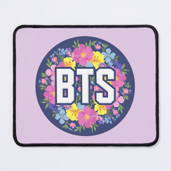 Item preview, Copy of BTS Floral Logo - Lavender Background designed and sold by SipandStan.