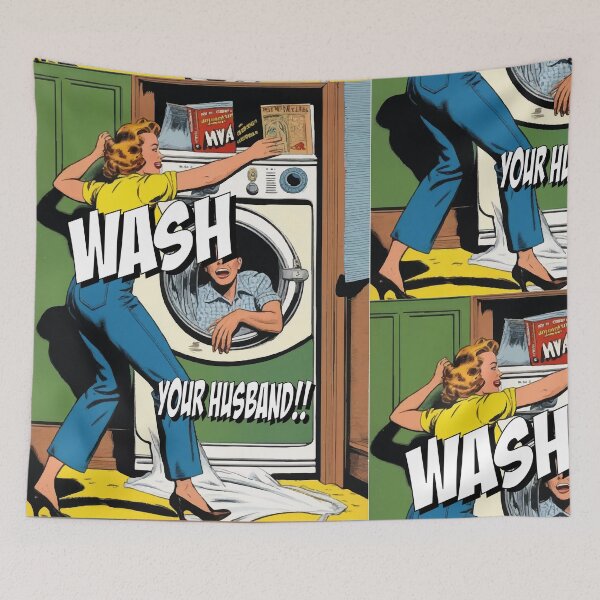 Item preview, Wash Your Husband! designed and sold by UncleBison.