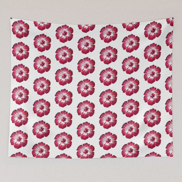Item preview, Mischievous hibiscus, flower pattern, flower power designed and sold by EMMonovi.