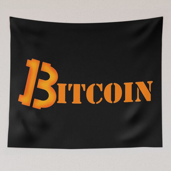Item preview, Bitcoin Stencil Text designed and sold by Hot Yoga Life.