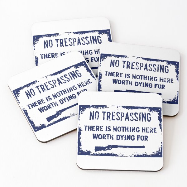 Item preview, No Trespassing – Worth Dying For Wolf Man movie 2025 designed and sold by ironpalette.