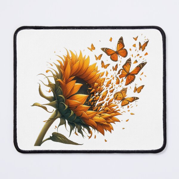 Item preview, Sunflower Transforming into Butterflies designed and sold by MuttsDesigns.