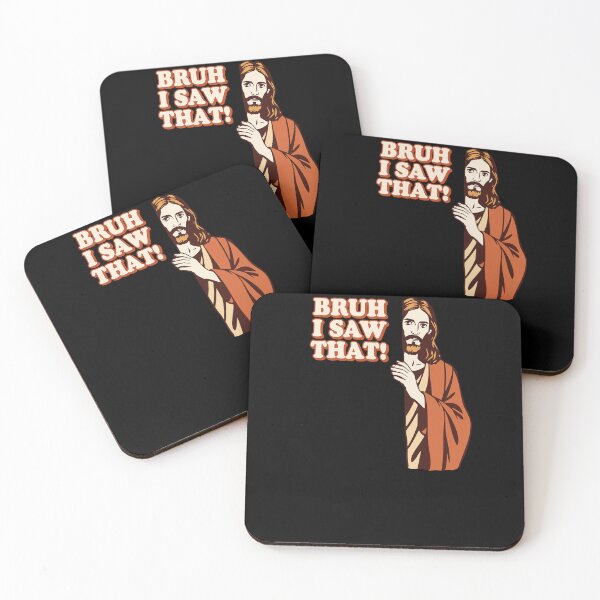 Item preview, Jesus Meme Quote Bruh I Saw That Judgment Day Humor designed and sold by elderberry.