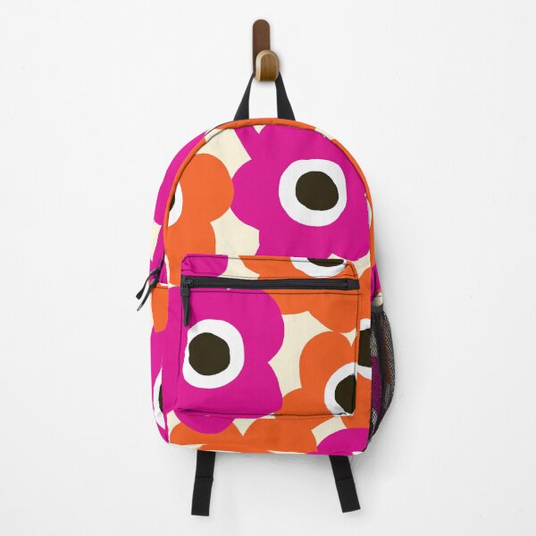 Item preview, Iconic Abstract Retro Scandinavian Flowers in Pink and Orange designed and sold by Deutschic.