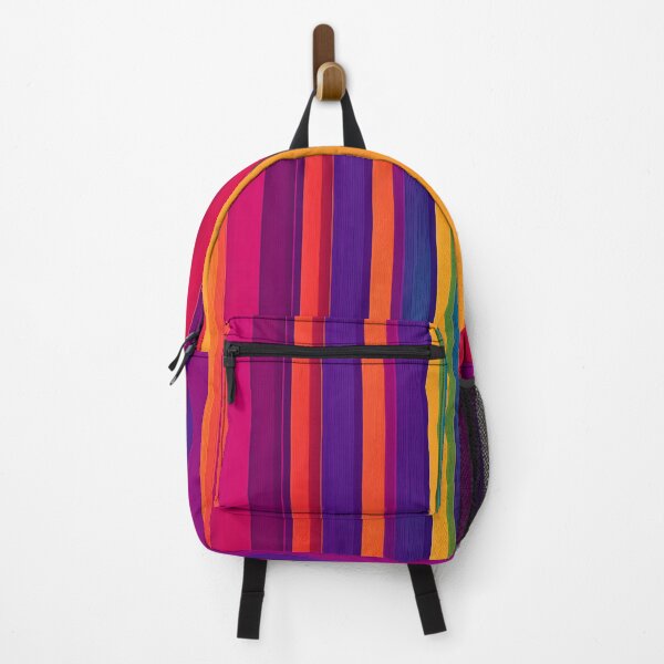 Item preview, PATTERN 061- COLORFUL STRIPES - Gift items and personal use / Purple, Pink, Rainbow Stripes, Fuchsia, Lines, Square, Abstract, Geometry, Pattern, Art designed and sold by LumDesignArt.