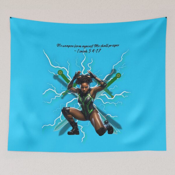 Item preview, Bible Verse: Isaiah 54:17 No weapon form against Me shall prosper  designed and sold by Blessed4 Greatness.