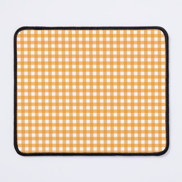 Item preview, Orange Gingham in Soft Cream and Warm Apricot designed and sold by ModdiesColors.