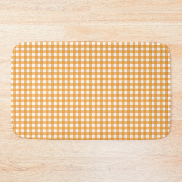 Item preview, Orange Gingham in Soft Cream and Warm Apricot designed and sold by ModdiesColors.