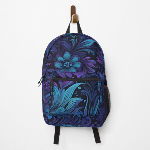 Item preview, Indigo Glow Floral Print designed and sold by BubbleGalaxy.