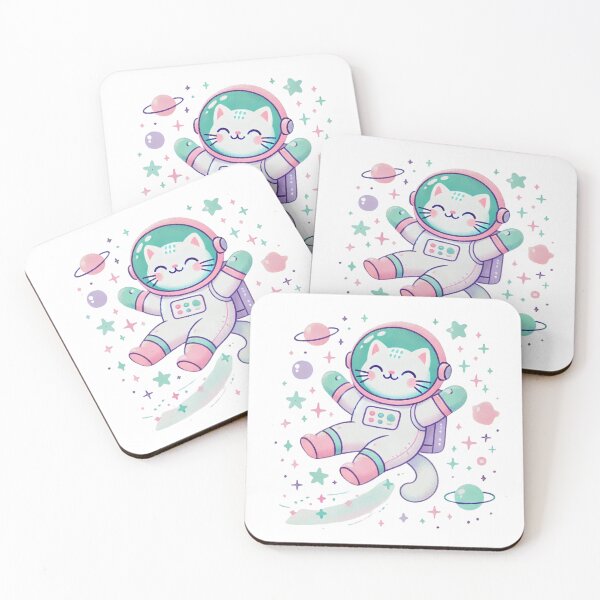 Item preview, Astronaut Kitty says Come With Me and Fly! designed and sold by NoelaniArt.