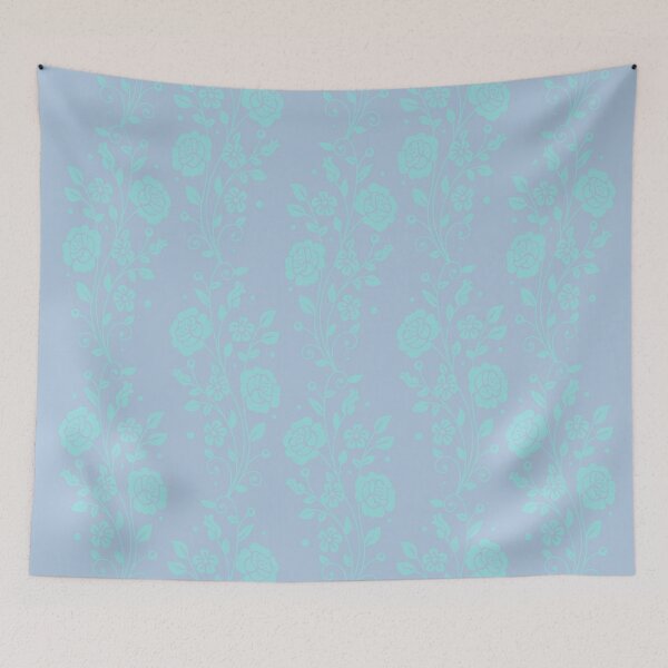 Item preview, ROSES - TOURQUIS ON LIGHT BLUE designed and sold by CONTRAPINK.