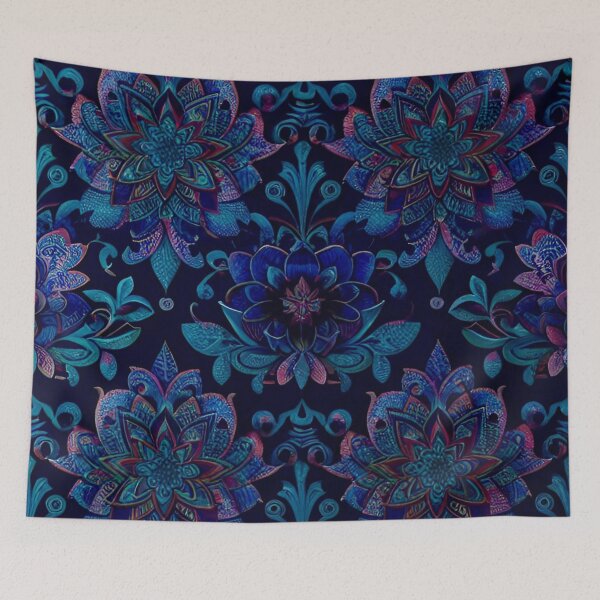 Item preview, Velvety Multicolored Floral Print designed and sold by BubbleGalaxy.