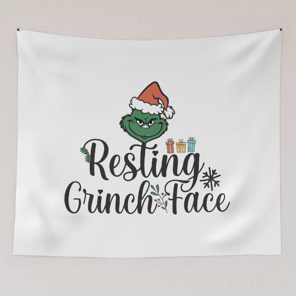 Item preview, Resting Grinch Face christmas tshirt designed and sold by Grxcreation.