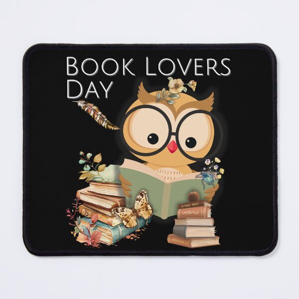 Item preview, Book Lovers Day Cute Owl Reading Colorful Design designed and sold by EarthArtDesigns.