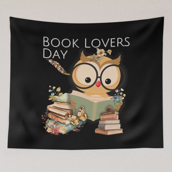 Item preview, Book Lovers Day Cute Owl Reading Colorful Design designed and sold by EarthArtDesigns.