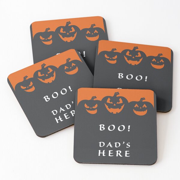 Item preview, Boo! Dad's Here: Funny Halloween Dad Print designed and sold by cabana.space.