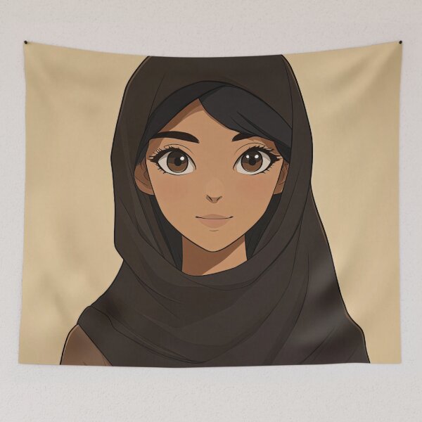 Item preview, Yemeni woman | Anime style designed and sold by ComicsFactory.