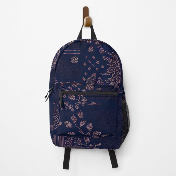 Item preview, Rose Gold Design on Navy Blue designed and sold by BubbleGalaxy.