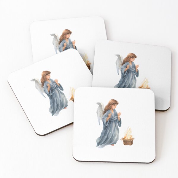 Item preview, christian christmas / Spiritual Art / Angels and Guardians / Angel watercolor designed and sold by Krasnovaovaova.