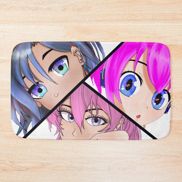 Item preview, Anime girl Trio designed and sold by RobsArtwork.