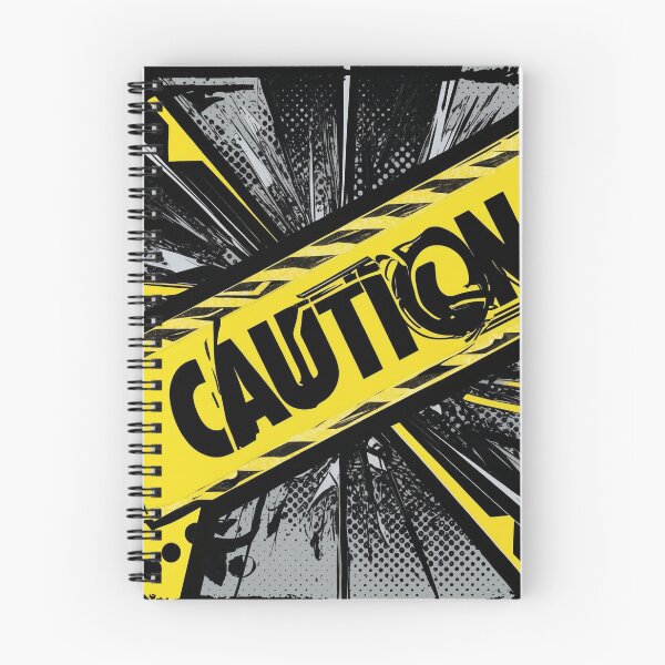 Item preview, Funny Trendy Black Yellow Caution Tape Warning designed and sold by ArtisticPen-art.