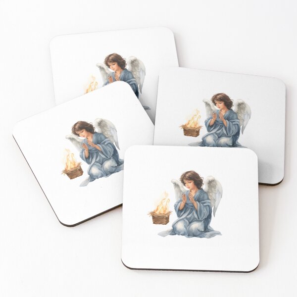 Item preview, christian christmas / Spiritual Art / Angels and Guardians / Angel watercolor/ chrismas angel designed and sold by Krasnovaovaova.