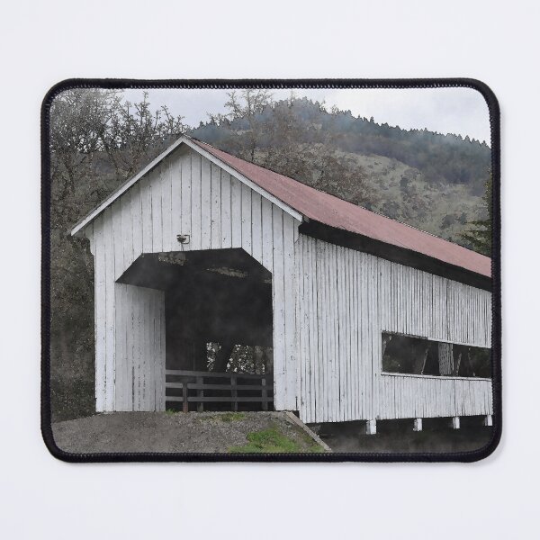 Item preview, The Red Roof Covered Bridge designed and sold by KirtTisdale.